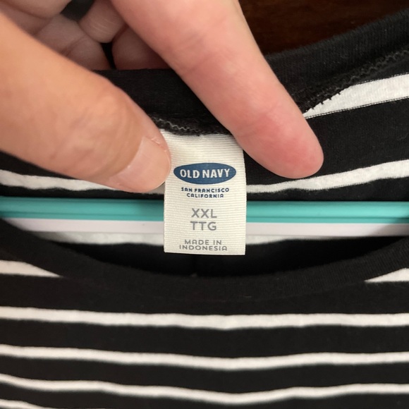 Old Navy Black/White Scoop Neck Dress - Size XXL - Picture 3 of 3